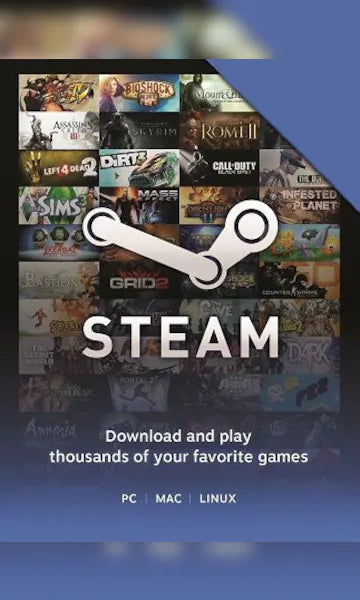 Steam Wallet Card $30 US Activation Code