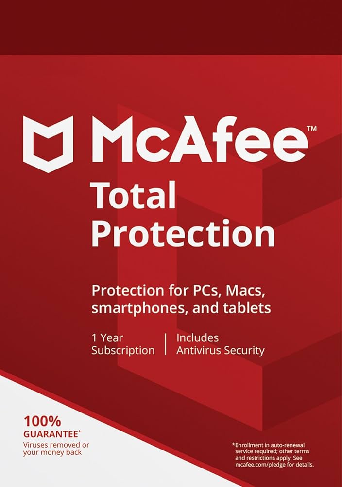 McAfee Total Protection - 1 Year Unlimited Devices Key