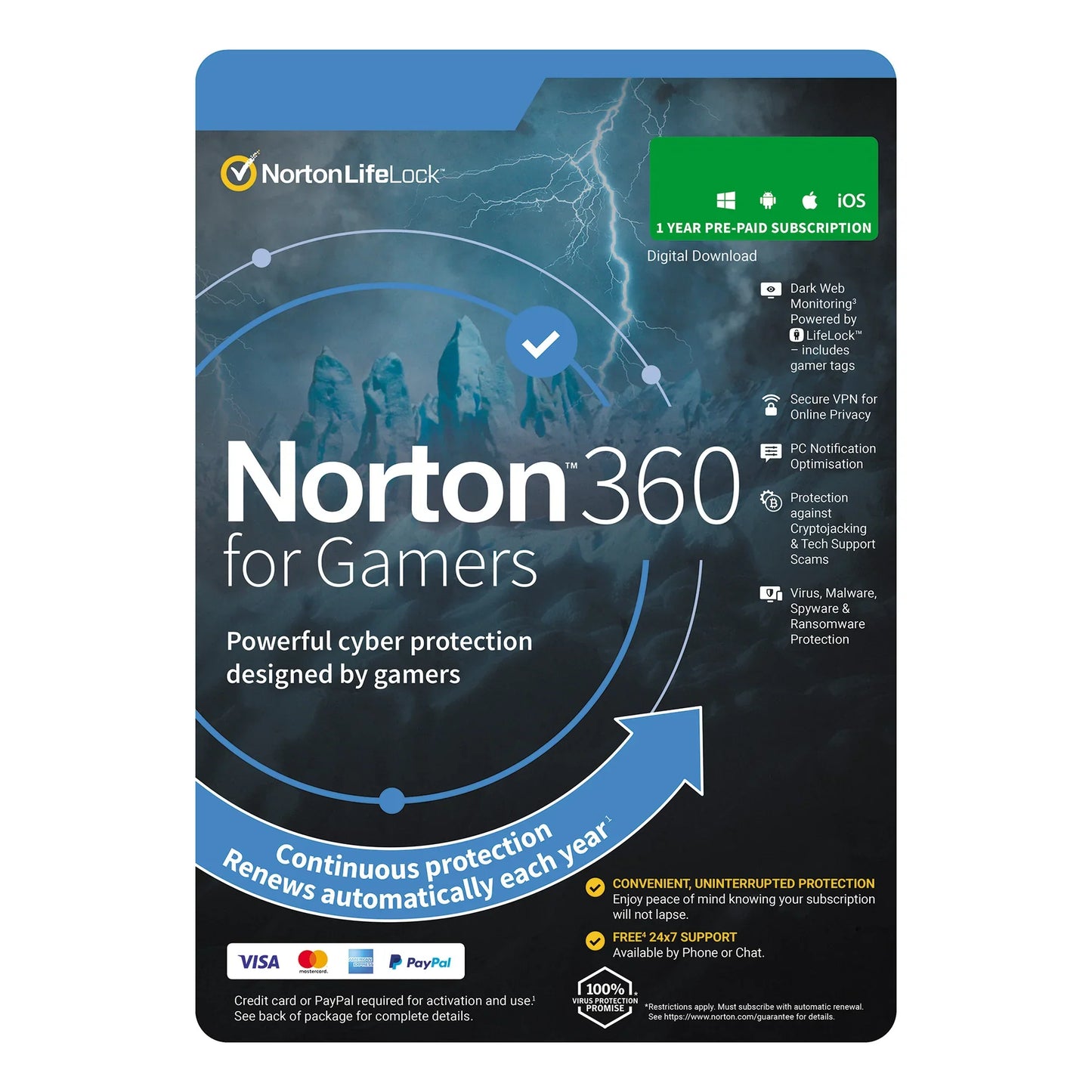 Norton 360 for Gamers 2021 EU Key (1 Year / 3 Devices)